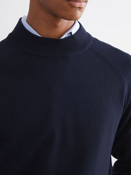 Yar?m Bal?k?? Yaka Uzun Kollu Erkek Triko Kazak