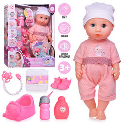 Пупс "Оленька" с аксессуарами, в коробке
