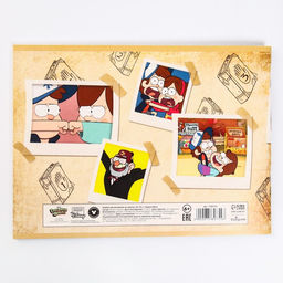 Цена за 2 шт. Альбом для рисования А4, 40 листов 100 г/м², на скрепке, «Гравити Фолз»