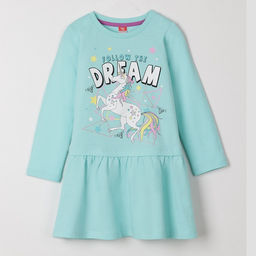 CSKG 62646-40 Платье для девочки, бирюзовый