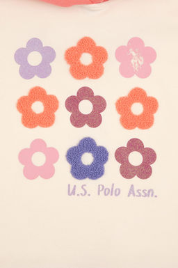K_z _ocuk Neon Pembe Kap__onlu Sweatshirt - U.s. polo assn фото 4