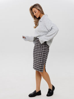 Ю-25 Юбка женская (футер 2-х нитка пенье набивной) Зелёная