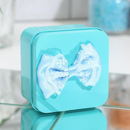 Мыльные розы, бирюзовые и синие, набор 4 шт.