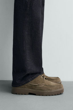LEATHER DECK SHOES - Zara фото 8
