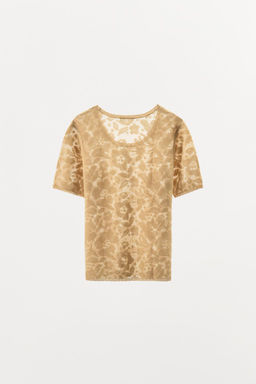 JACQUARD KNIT T-SHIRT - Zara фото 4