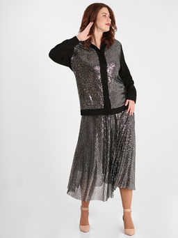 Костюм вечерний женский с кардиганом - Almond фото 5