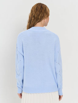 Джемпер женский 9242-94067. 3200331 холодный голубой