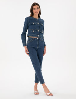 Mavi Crop Top Jean Ceket - Pierre cardin фото 4
