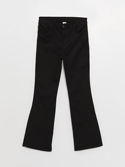 Basic Gabardin ?spanyol Pa?a K?z ?ocuk Pantolon