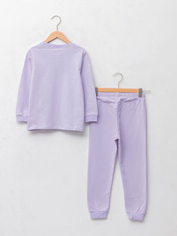 Bisiklet Yaka Bask?l? Uzun Kollu K?z ?ocuk Pijama Tak?m? - Waikiki фото 2