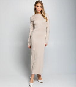 Платье #КТ25114, бежевый