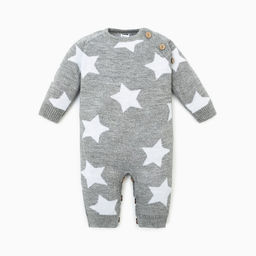 Комбинезон вязаный Крошка Я Звезды рост 62-68 см