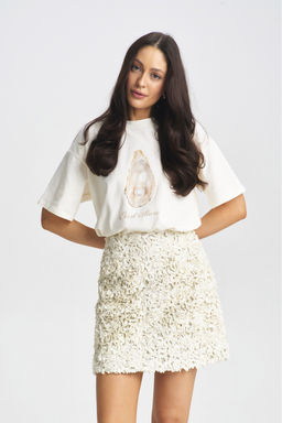 Юбка с объемными цветами Milk - Erist store фото 3