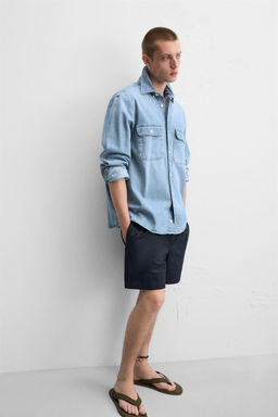 RELAXED FIT BERMUDA SHORTS - Zara фото 5