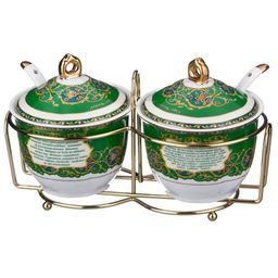 НАБОР СЕРВИРОВОЧНЫЙ НА МЕТАЛЛ. ПОДСТАВКЕ LEFARD СУРА 5 ПР.  фото 3