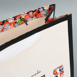 Пакет подарочный ламинированный квадратный, упаковка Счастье, 30?30?12 см