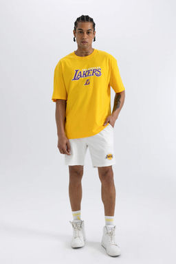 DeFactoFit Короткие шорты оверсайз NBA Los Angeles Lakers  фото 2