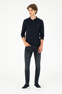 Мужской темно-синий базовый свитер Неожиданная скидка в корзине - U.s. polo assn фото 11