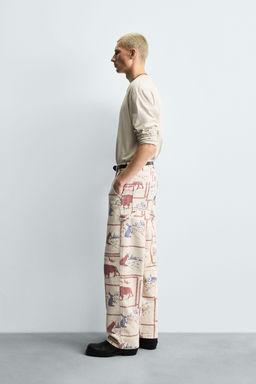 COMIC PRINT TROUSERS - Zara фото 4