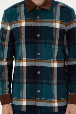 Мужская темно-зеленая рубашка с длинным рукавом Неожиданная скидка в корзине - U.s. polo assn фото 6