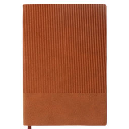 Ежедневник недатированный А5, 80 листов, линия, обложка кожзам лайт, коричневый