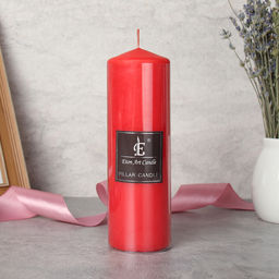 Свеча столбик красная 5х15 см / SS4 /уп 48/ - Галеонтрейд фото 2