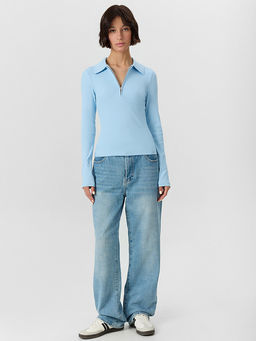 Поло женское голубое - Mark formelle фото 3