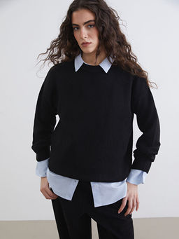 Bisiklet Yaka Kad?n Triko Kazak