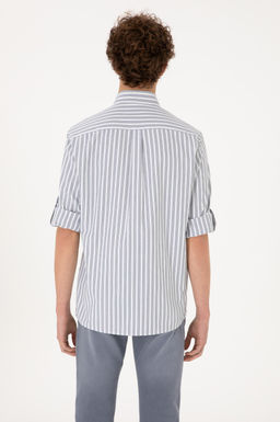 Erkek Gri Uzun Kollu G_mlek Sepette S_rpriz _ndirim - U.s. polo assn фото 5