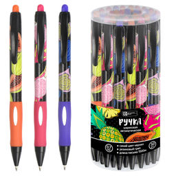 Ручка шариковая арт. 62568 / 30 ДРАКОНИЙ ФРУКТ, АНАНАС, ПАПАЙЯ