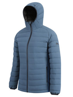 Куртка женская гибридная стёганая с капюшоном с графеновой подкладкой синего цвета 9622_1S