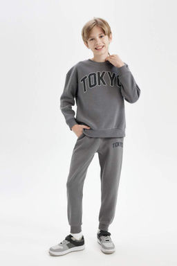 Школьные спортивные штаны с принтом для мальчиков