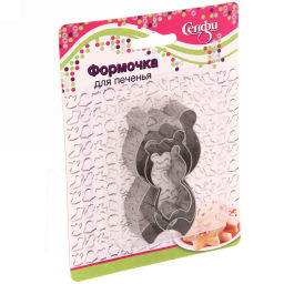 Цена за 5 шт. Форма для выпечки печенья 3шт "Панда"