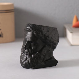 Подставка для благовоний, конусов «Прометей», высота 6.5 см, ширина 6.5 см, чёрный с золотой полосой