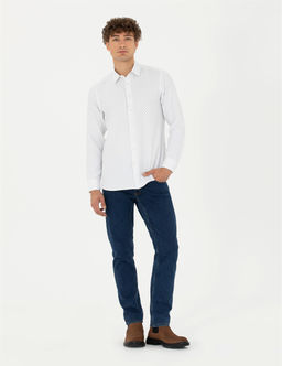 Petrol Slim Fit Uzun Kollu G_mlek - Pierre cardin фото 4