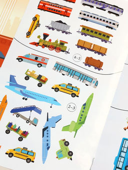 Книжка с наклейками «Транспорт. В городе», 8 стр.