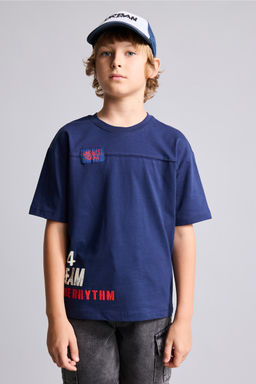 Bask_l_ Overshirt Fit Ti__rt Erkek _ocuk - Defacto фото 3