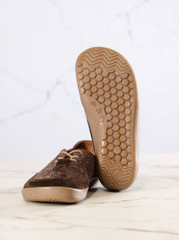 Босоногие туфли 188.natabr.Коричневый джангл+коричневая замша