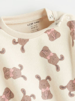 Tav?an Desenli K?z Bebek Sweatshirt