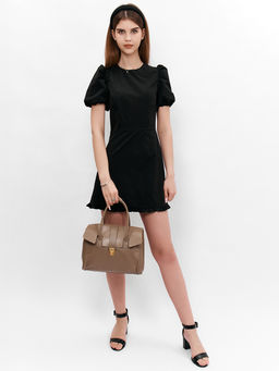 LACCOMA сумка НИ796-бежевый натуральная кожа хлопок