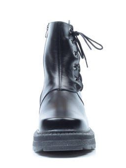 939 BLACK Ботинки зимние женские (натуральная кожа, натуральный мех)