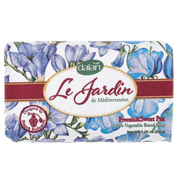Мыло туалетное твердое Dalan Le Jardin 200г, Душистая фрезия (Турция)