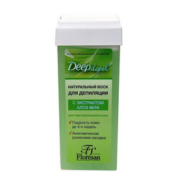 Ф-613/ Воск для депиляции натуральный с экстр. Алоэ Вера д/чувствит.кожи (100мл).14