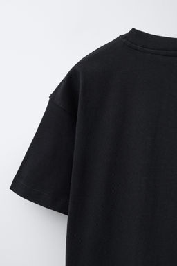 CAMISETA TEXTO CUERDA / Negro - Zara фото 4