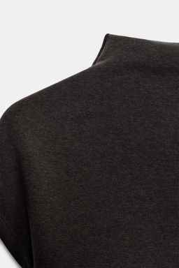 VESTIDO CORTO CUELLO PERKINS / Chocolate - Zara фото 5