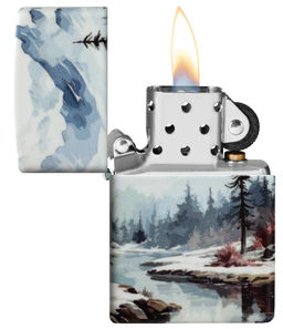 Зажигалка ZIPPO Снежная долина | Frozen Valley 46702