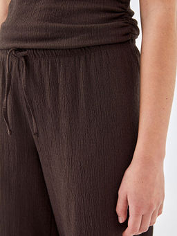 Beli Lastikli Dokulu Kad?n Pantolon