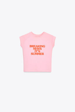 T-SHIRT WITH SLOGAN - Zara фото 15