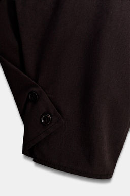 CAMISETA COMBINADA POPEL?N / Marr?n chocolate - Zara фото 9