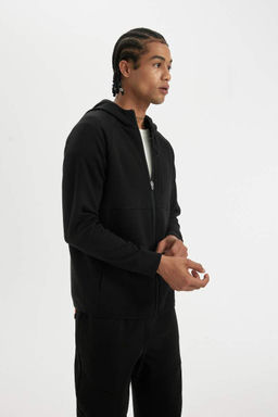 DeFactoFit Кардиган приталенного кроя на молнии из ткани для дайвинга и скуба  фото 3